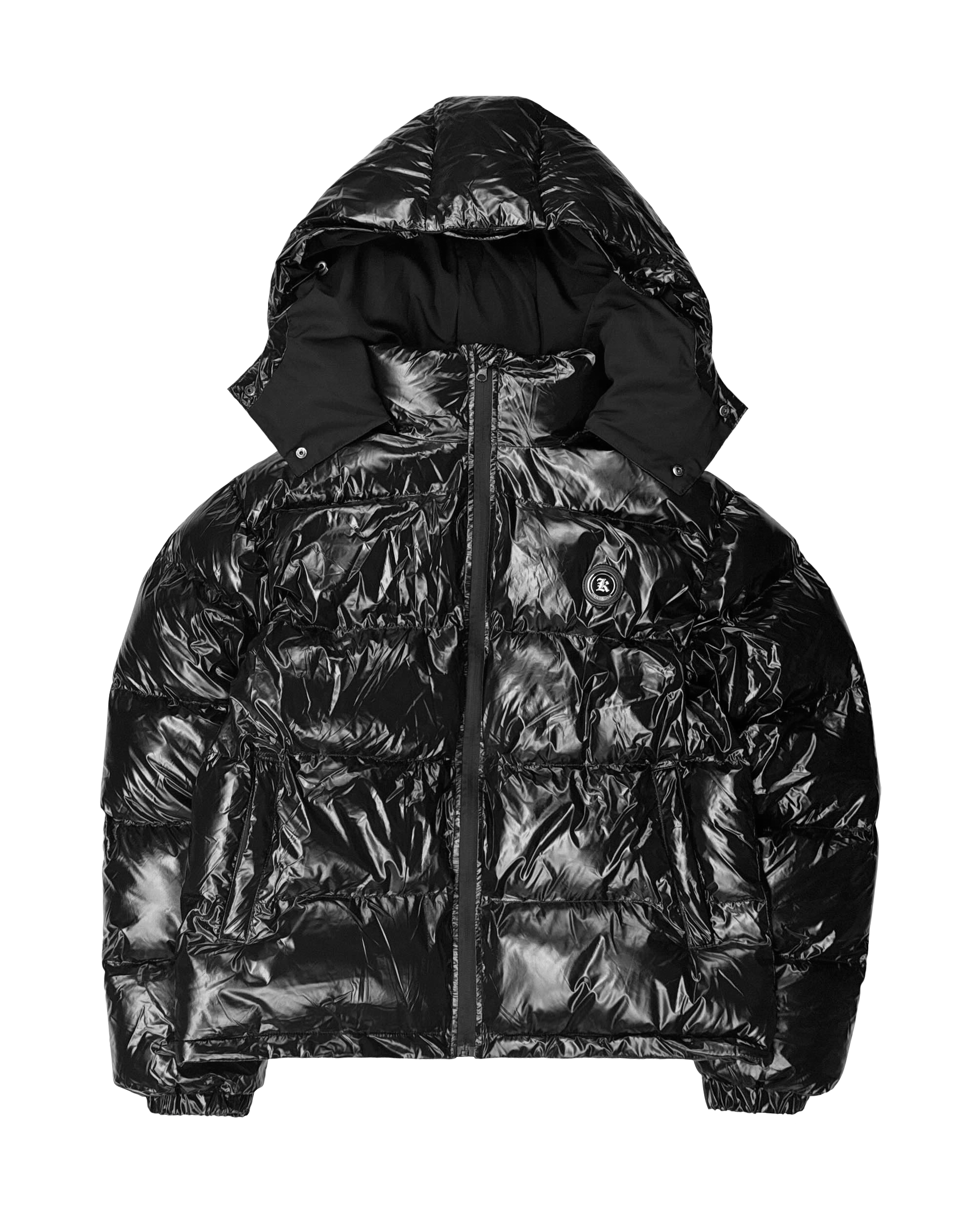 PUFFERJACKET GLOSSY BLACK