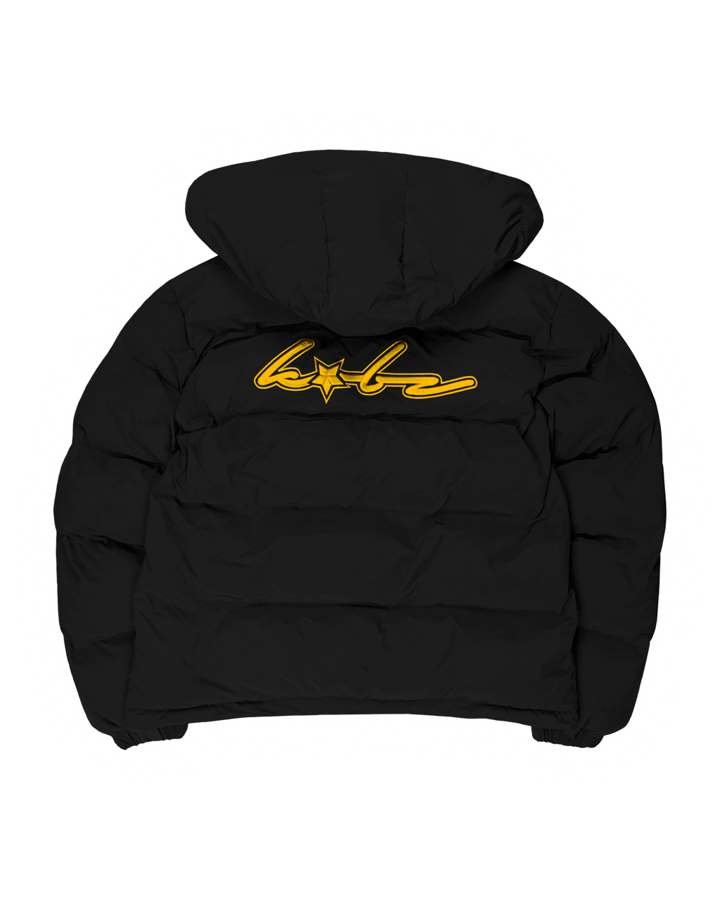 PUFFERJACKET BLACK/YELLOW