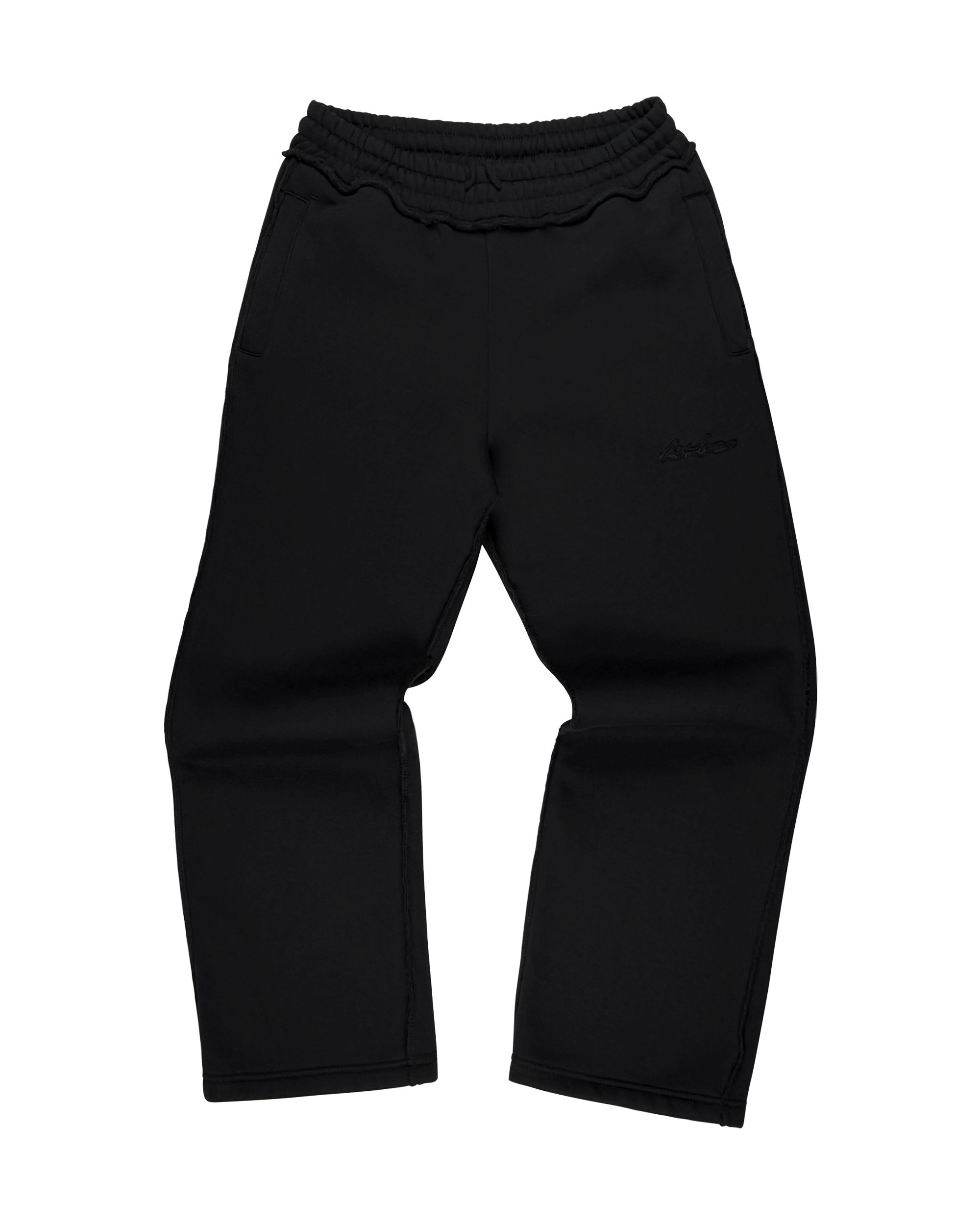 BLACK DISSTRESSED JOGGER