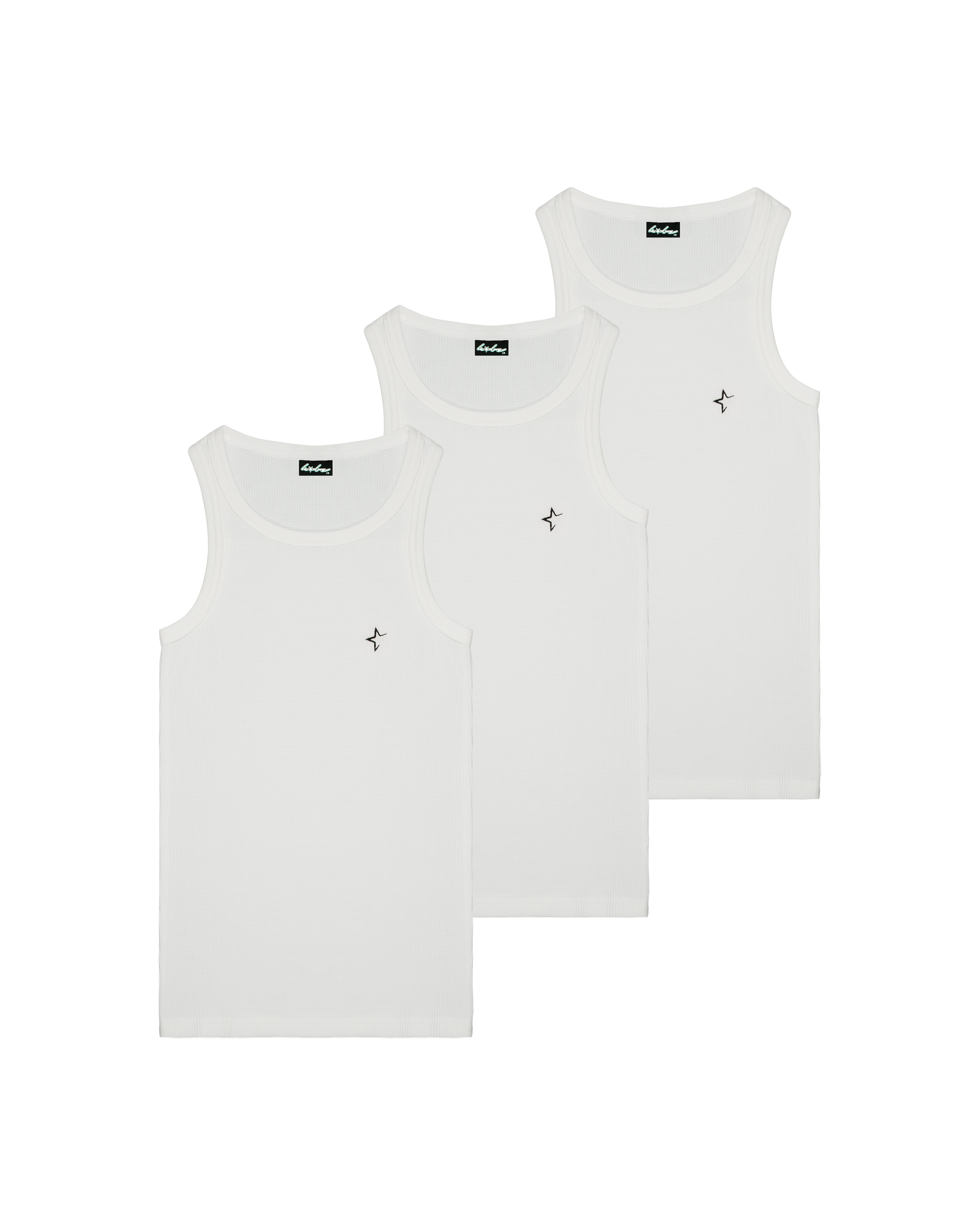 ESSENTIAL WHITE TANK TOP [3 PACK]