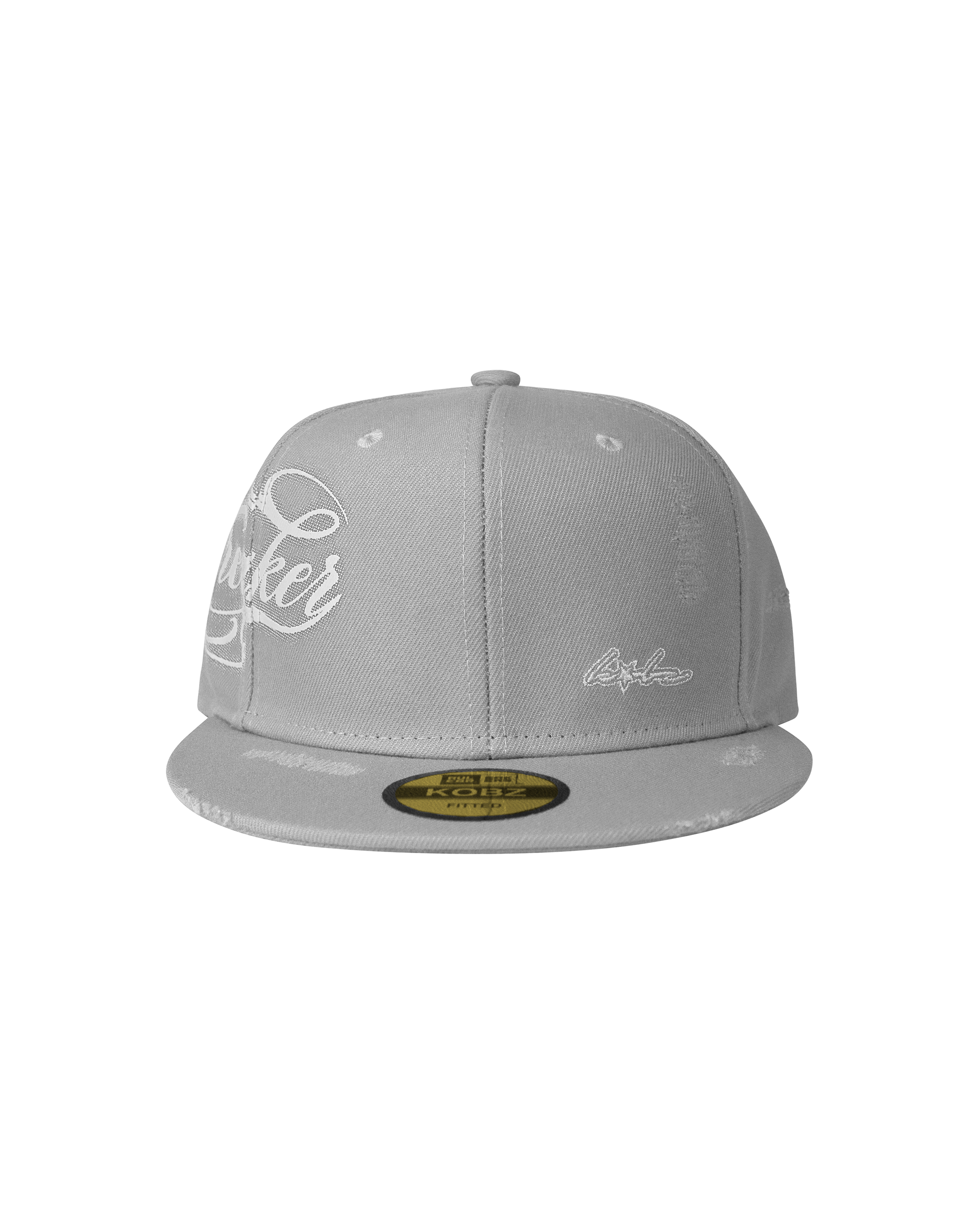 RULESBREAKER FITTED CAP LIGHT GREY