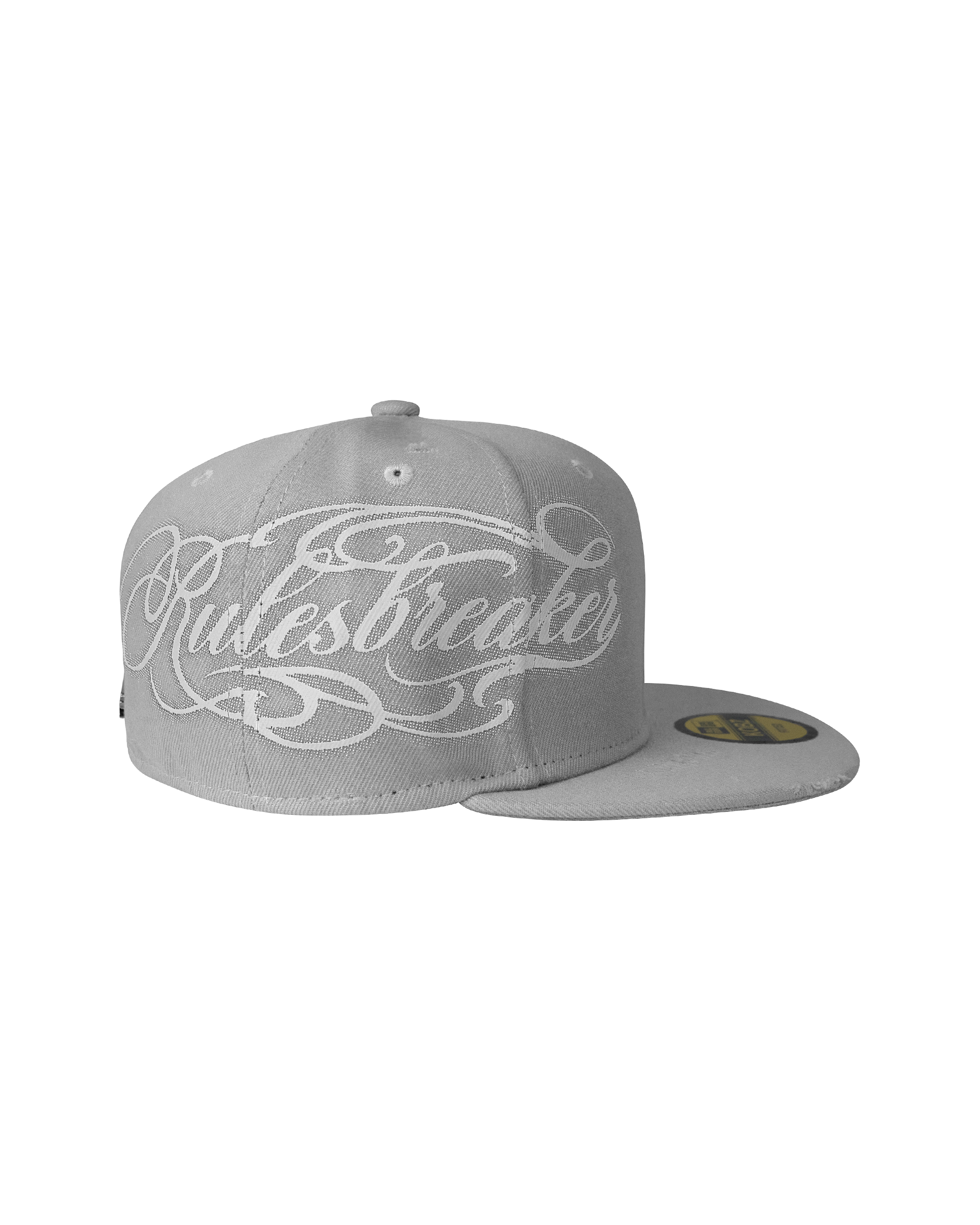 RULESBREAKER FITTED CAP LIGHT GREY