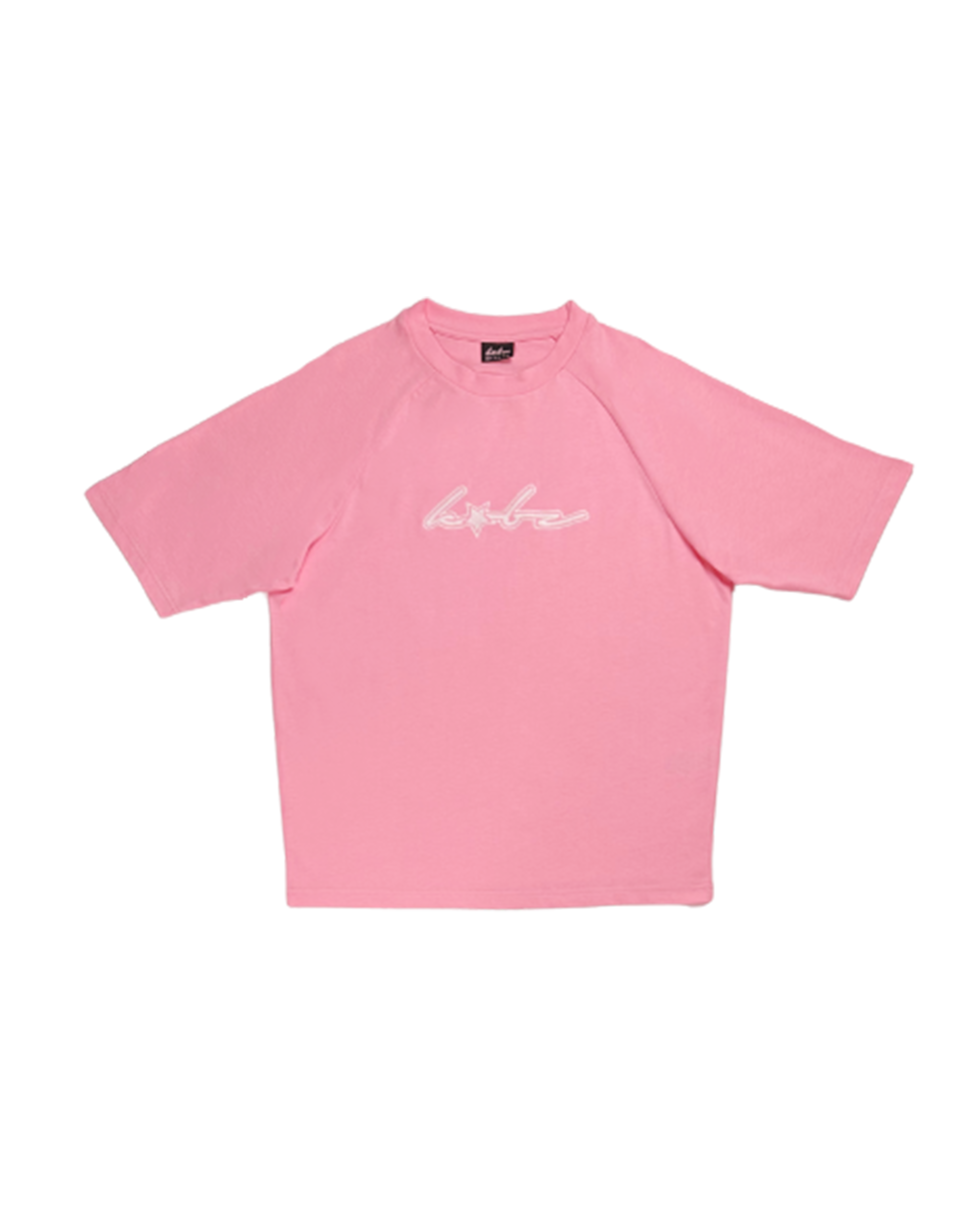 BLACKOUT TEE BABY PINK