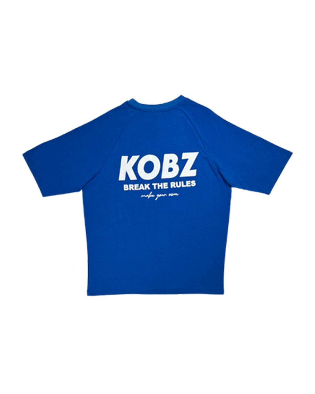 BREAK THE RULES TEE ROYAL BLUE