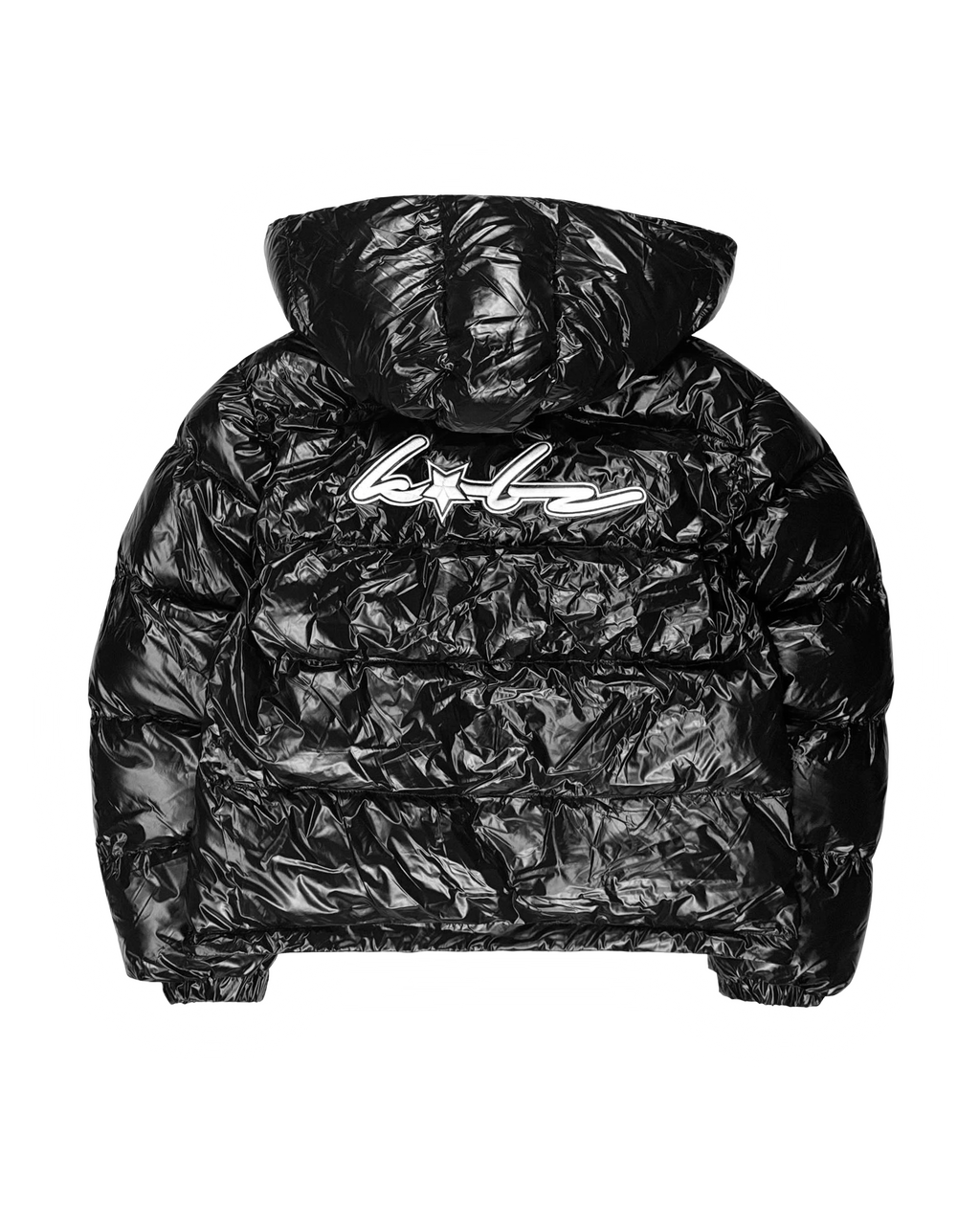 PUFFERJACKET GLOSSY BLACK