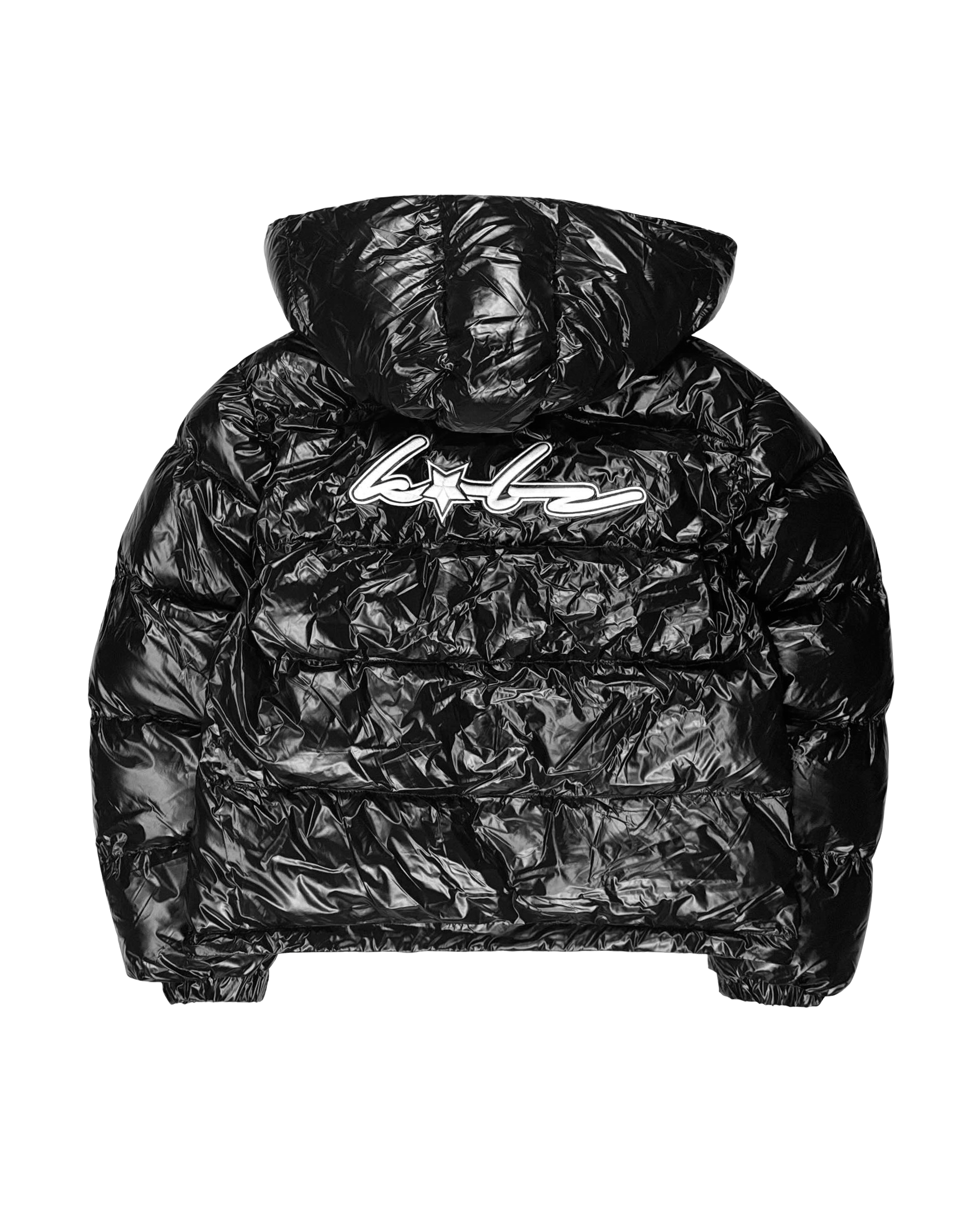 PUFFERJACKET GLOSSY BLACK