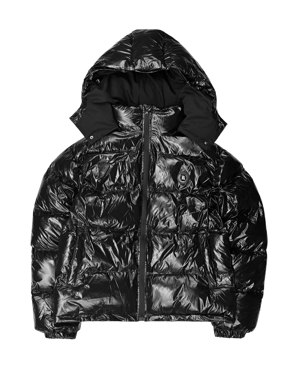 PUFFERJACKET GLOSSY BLACK