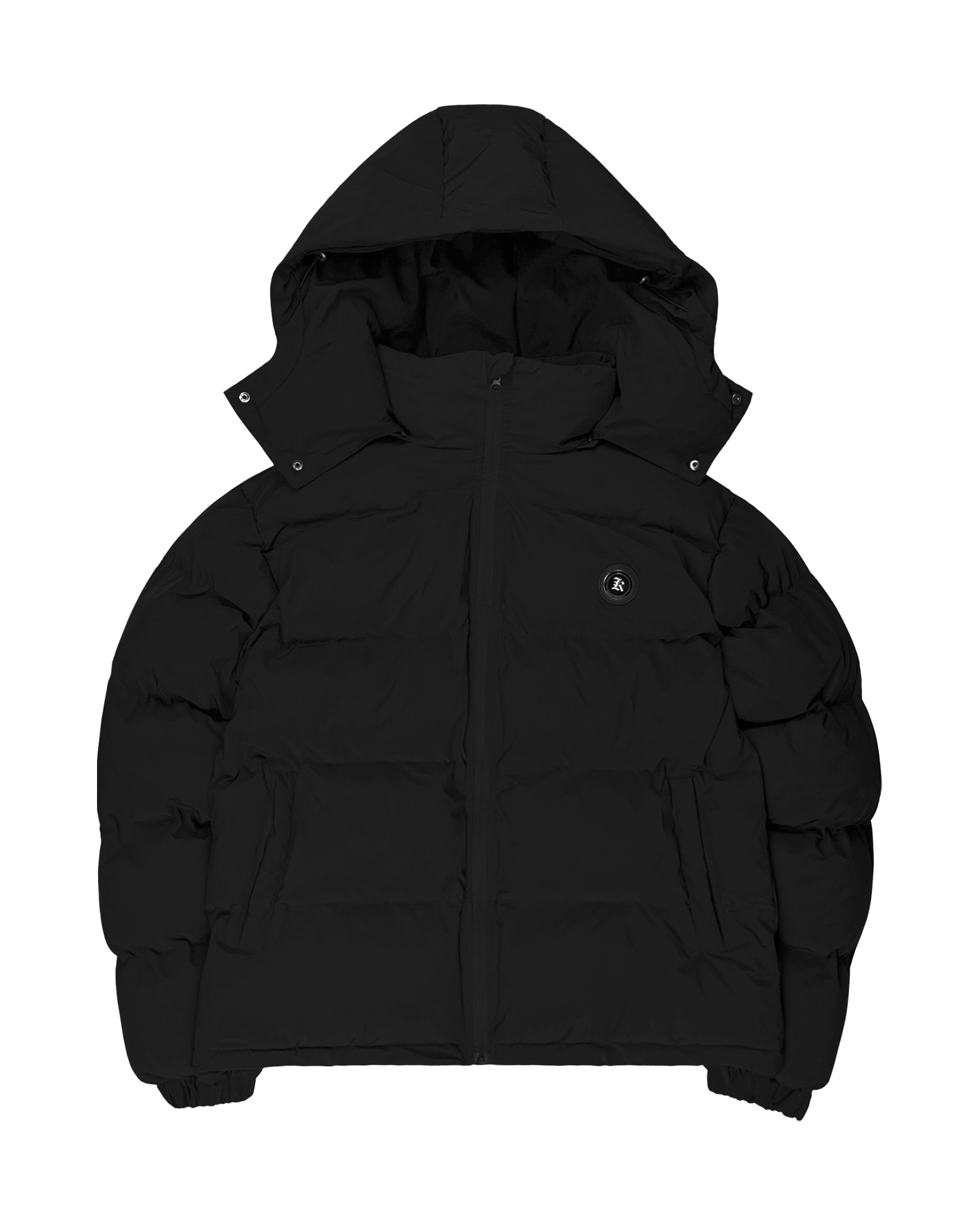 PUFFERJACKET BLACK/YELLOW