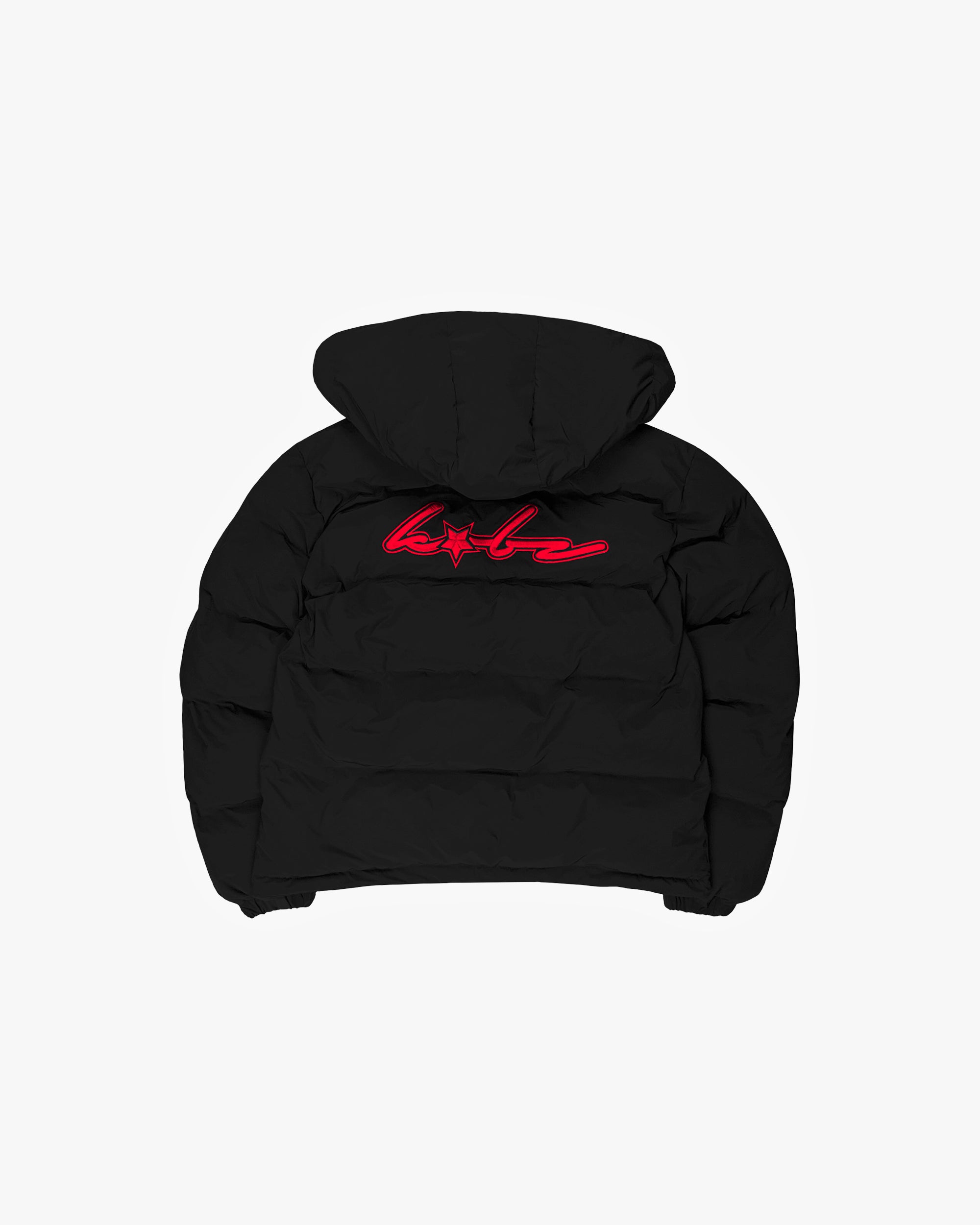 PUFFERJACKET BLACK/RED