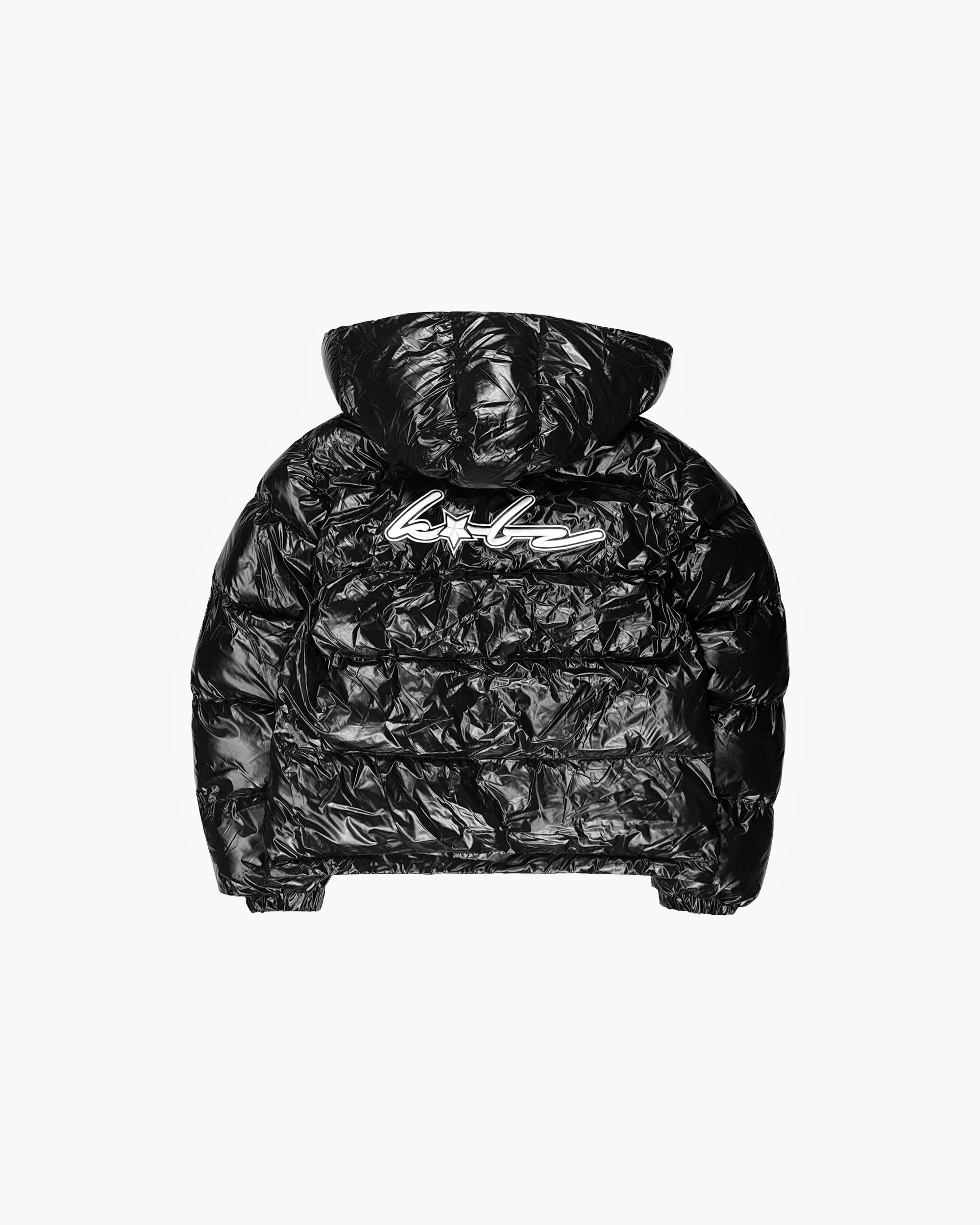 PUFFERJACKET GLOSSY BLACK
