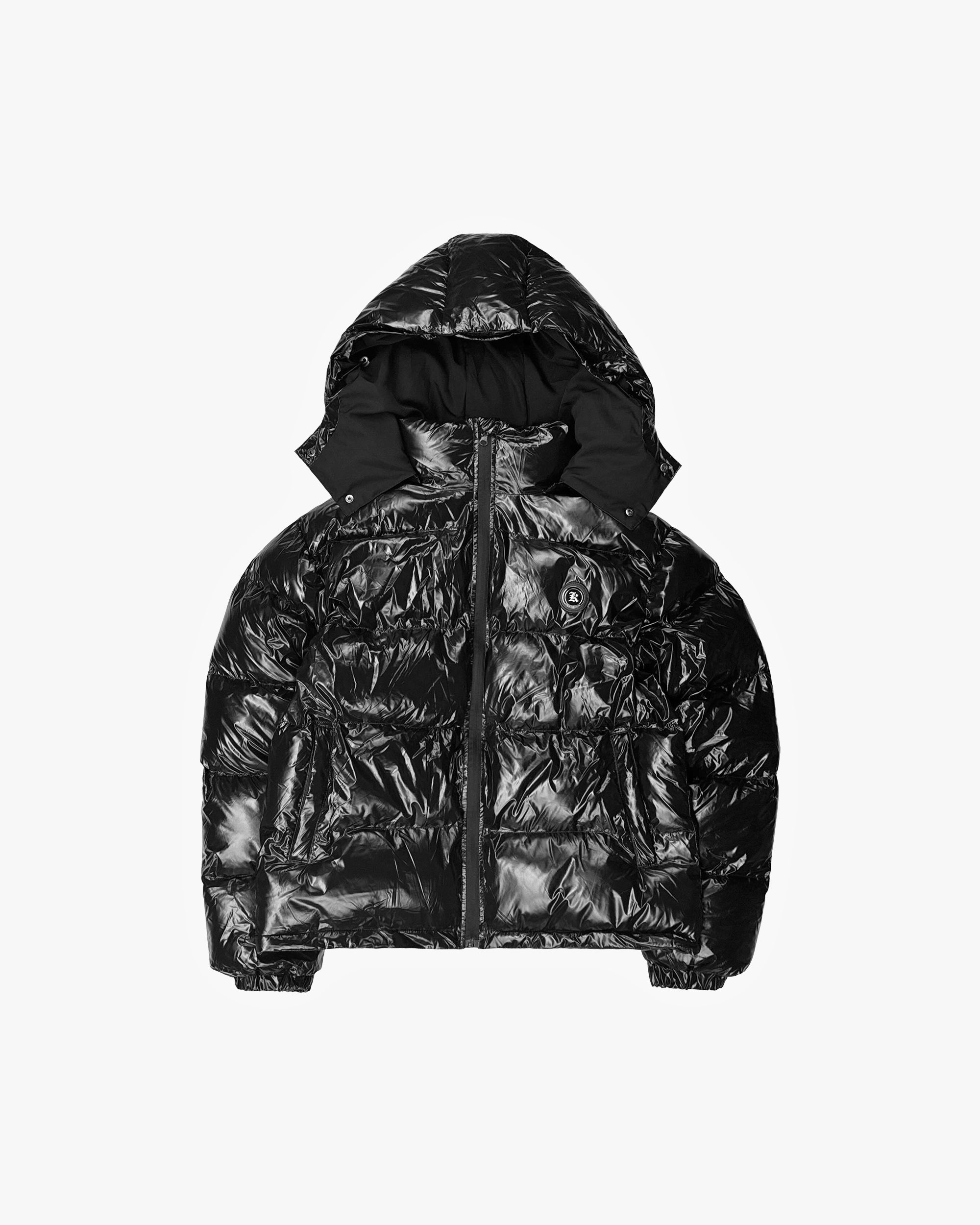 PUFFERJACKET GLOSSY BLACK