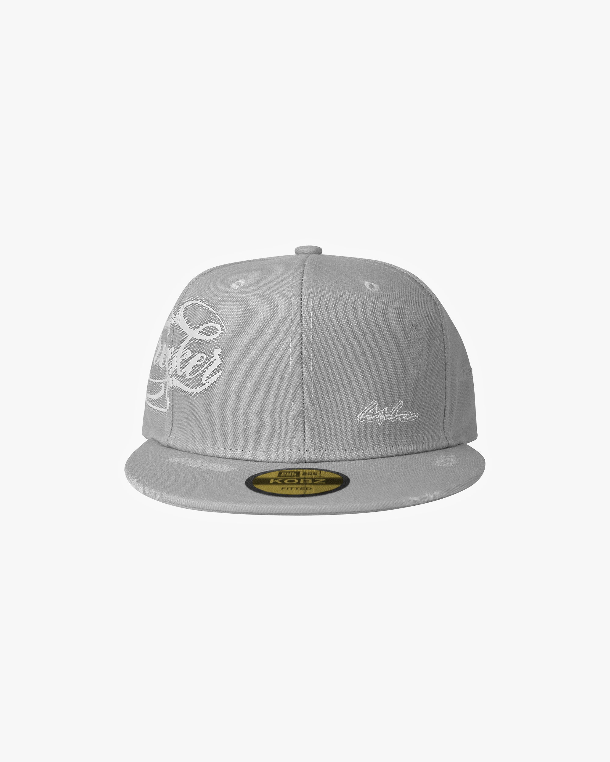 RULESBREAKER FITTED CAP LIGHT GREY