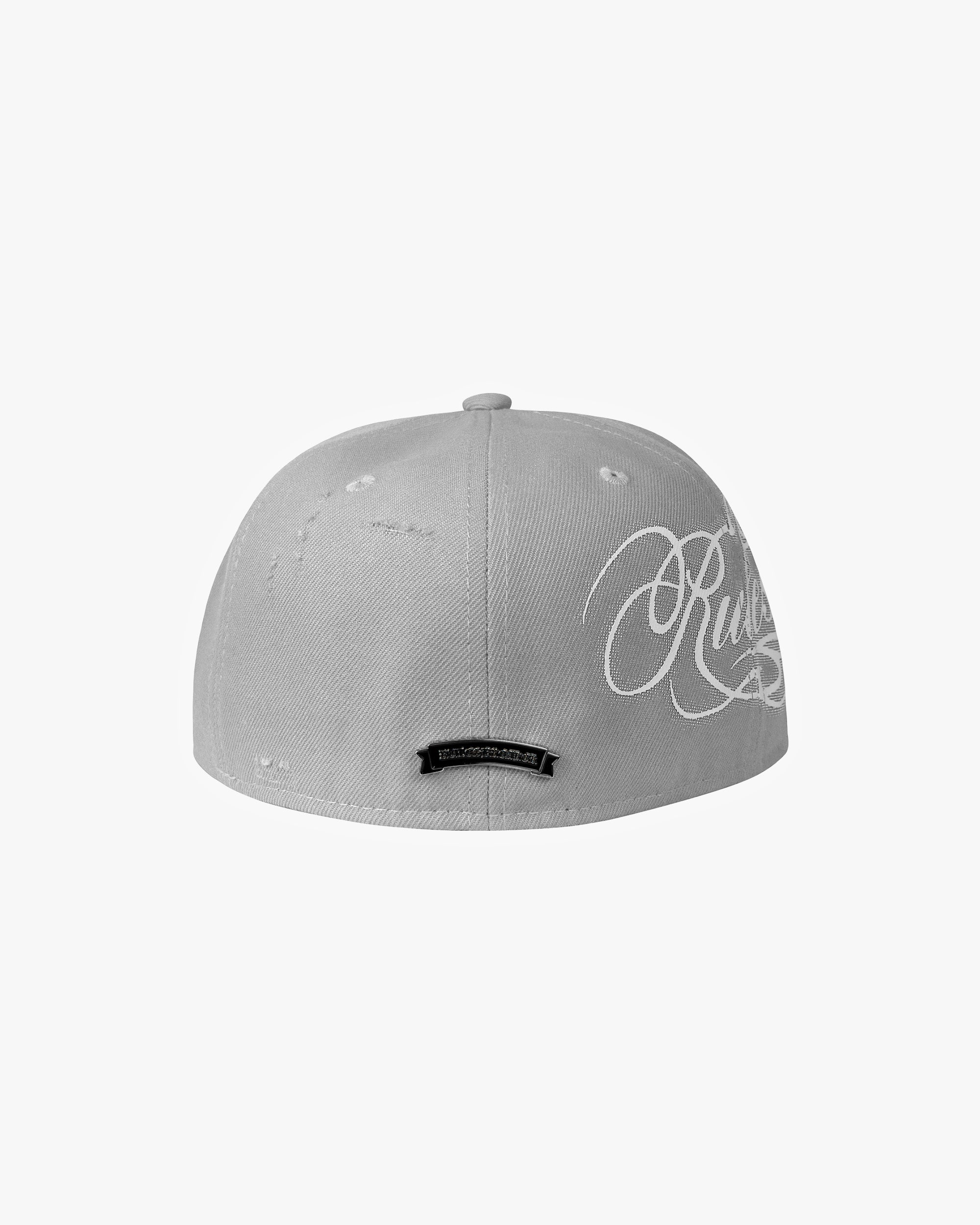 RULESBREAKER FITTED CAP LIGHT GREY