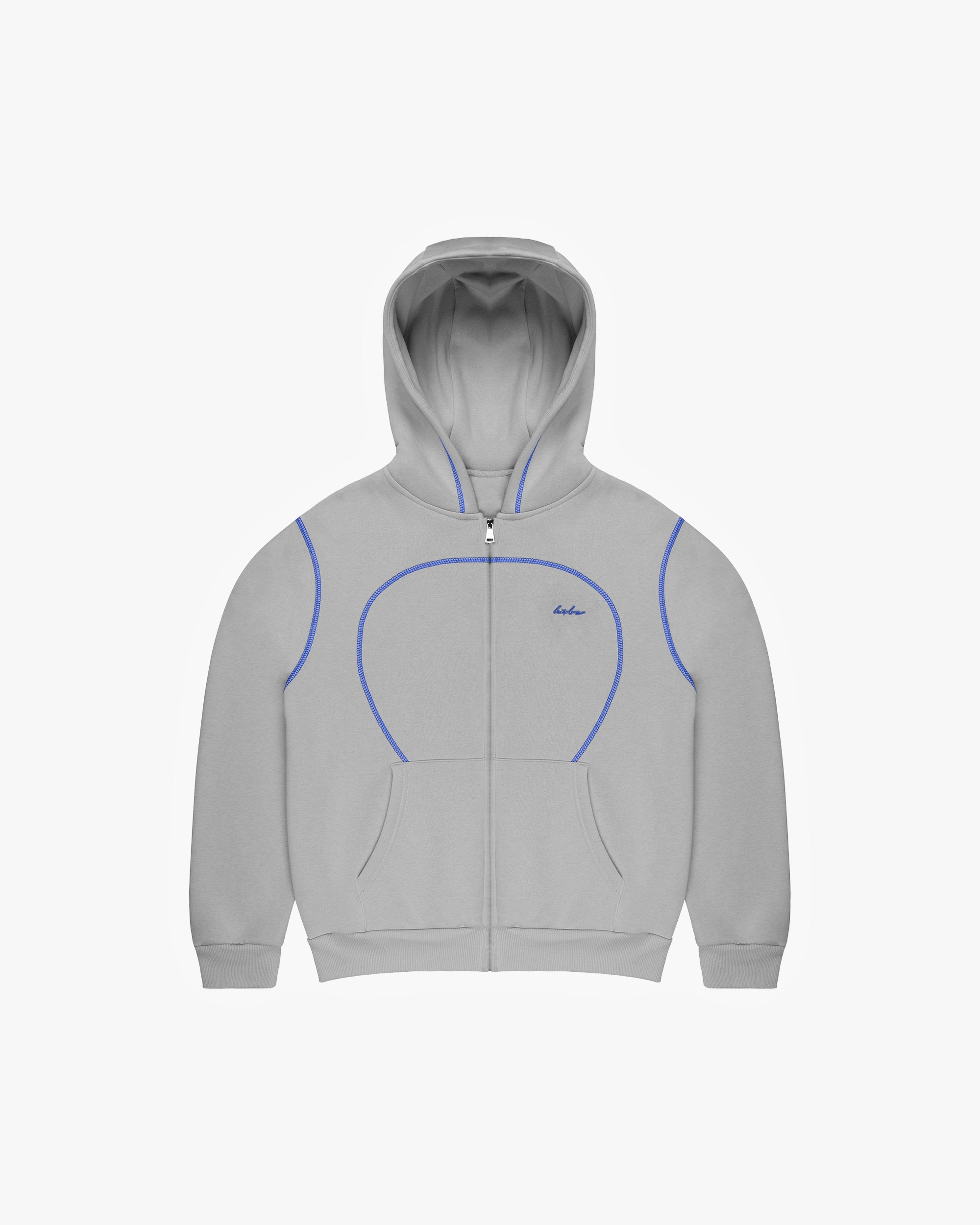 SEAMY ZIPHOODIE BLUE
