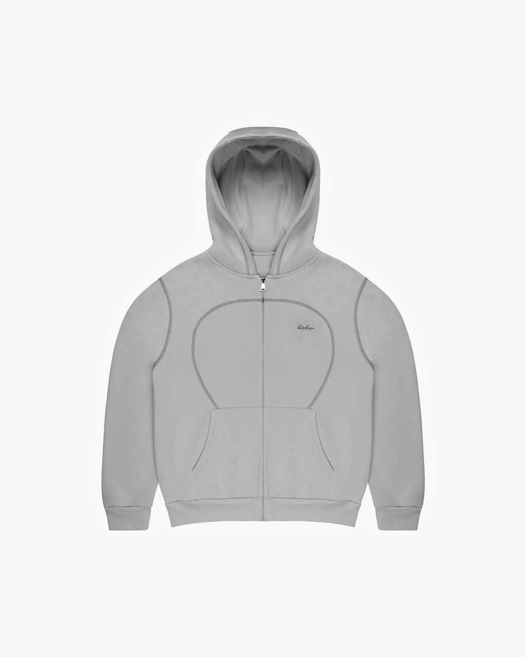 SEAMY ZIPHOODIE GREY