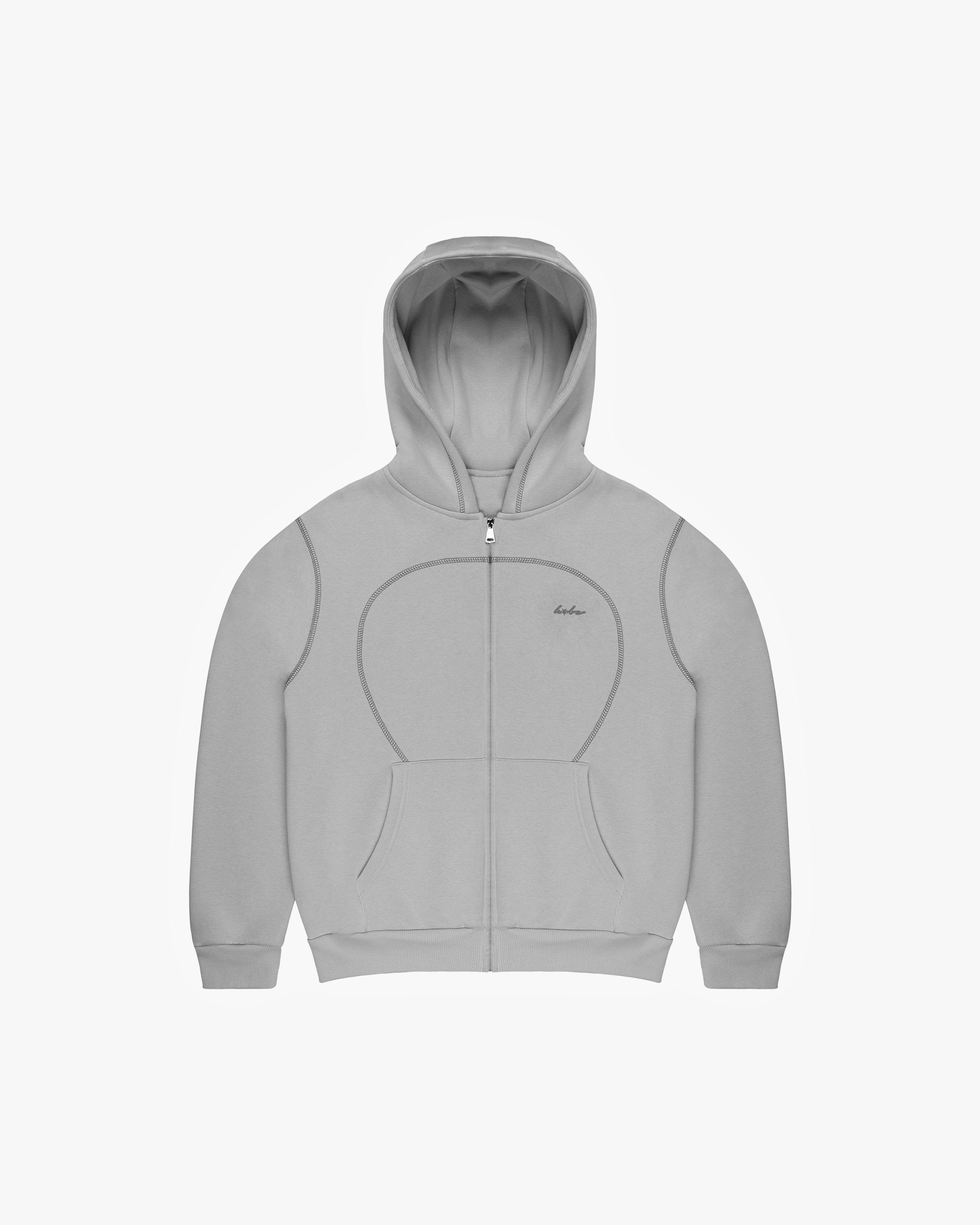 SEAMY ZIPHOODIE GREY