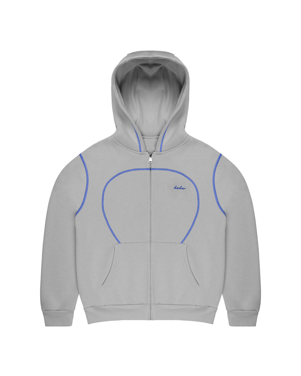 SEAMY ZIPHOODIE BLUE