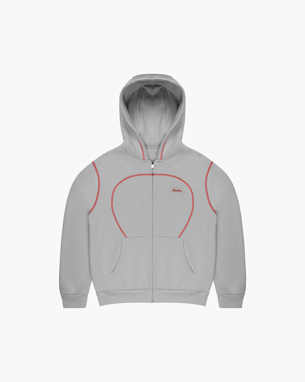 SEAMY ZIPHOODIE RED