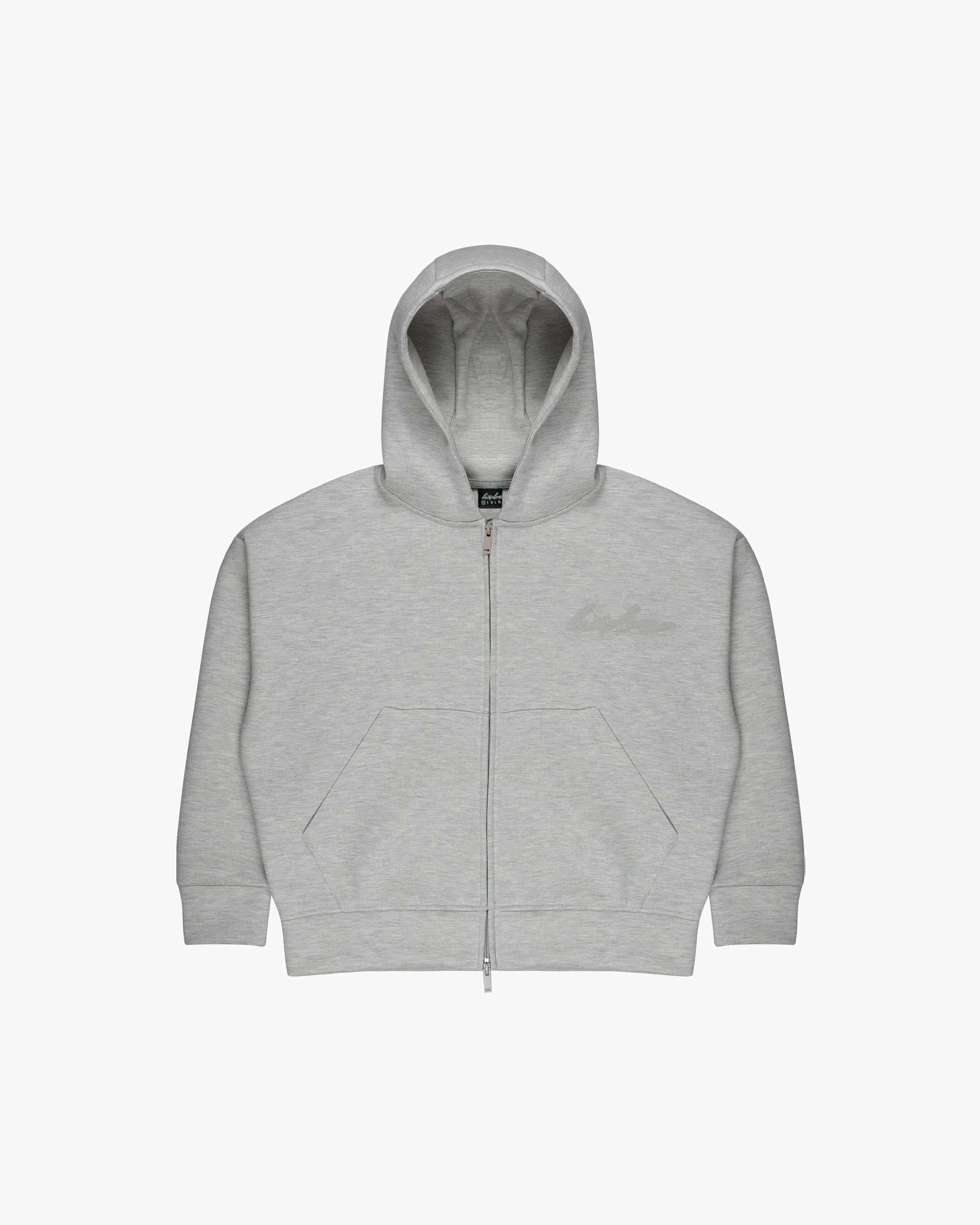 SIGNATURE ZIPHOODIE LIGHT GREY