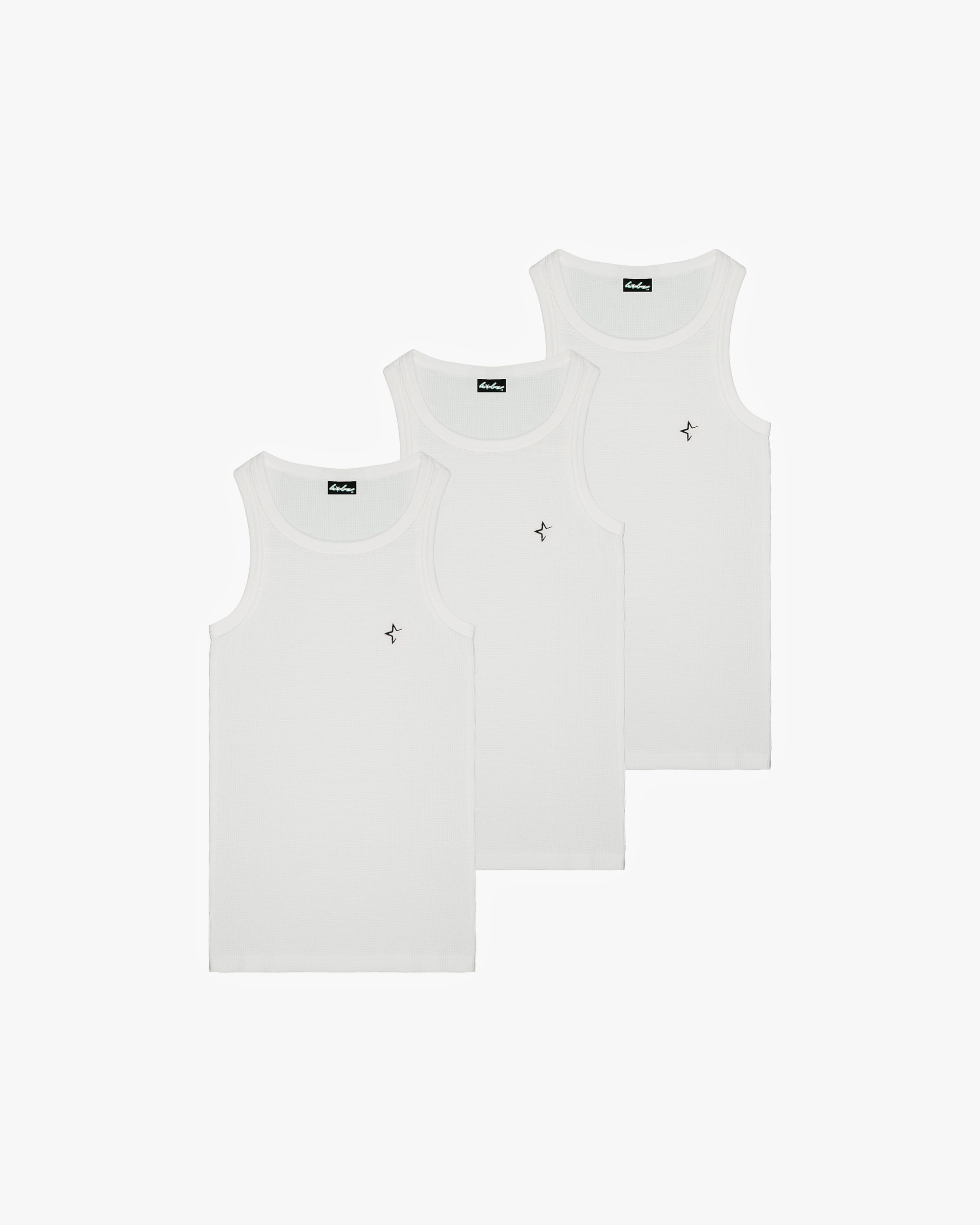 ESSENTIAL WHITE TANK TOP [3 PACK]